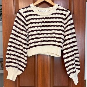 ALTAR’D STATE Striped Cropped Sweater